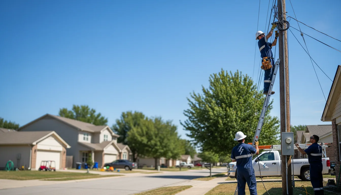 Residential electrician providing installation services in Bascom, OH